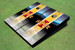 Iowa State University "I" Field Long Strip Matching Yellow Themed Cornhole Boards Iowa State University "I" Field Long Strip Matching Yellow Themed Cornhole Boards