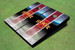 Iowa State University "I" Field Long Strip Matching Red Themed Cornhole Boards