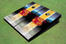 Iowa State University Cyclone Field Long Strip Matching Yellow Themed Cornhole Boards