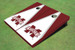 Mississippi State University "M" White And Maroon Matching Triangle Cornhole Boards