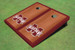 Mississippi State University "M" Maroon Rosewood Matching Border Borders Cornhole Boards