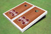 Mississippi State University "M" White Rosewood Matching Borders Cornhole Boards