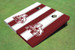 Mississippi State University Bulldog Alternating Long Stripe Cornhole Boards