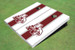 Mississippi State University Bulldog Maroon And White Matching Long Stripe Cornhole Boards