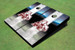 Mississippi State University Bulldog Field Long Strip Matching White Themed Cornhole Boards