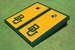 Baylor University BU Hunter Green Matching Border Custom Cornhole Board