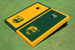Baylor University Bear Head Alternating Border Custom Cornhole Board