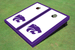 Kansas State University Wildcats Purple Matching Border Cornhole Boards