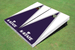 Kansas State University Wildcats Word Mark Purple And White Matching Triangle Cornhole Boards