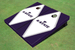 Kansas State University Wildcats Word Mark White And Purple Matching Diamond Cornhole Boards