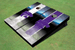 Kansas State University Wildcats Word Mark Alternating Field Long Stripe Themed Cornhole Boards