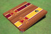Iowa State University "I" Rosewood Alternating Long Stripe Cornhole Boards Iowa State University "I" Rosewood Alternating Long Stripe Cornhole Boards