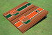 University Of Miami Rosewood Alternating Long Stripe Cornhole Boards