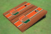 University Of Miami Orange Rosewood Matching Long Strip Cornhole Boards