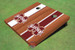 Mississippi State University "M" Rosewood Alternating Long Stripe Cornhole Boards