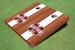 Mississippi State University "M" White Rosewood Matching Long Strip Cornhole Boards
