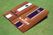 Kansas State University Wildcats Word Mark Rosewood Alternating Long Stripe Cornhole Boards