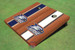 Georgia Southern University Head Logo Rosewood Alternating Long Stripe Cornhole Boards