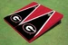 University Of Georgia "G" Black And Red Matching Triangle Cornhole Boards