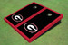 University Of Georgia "G" Red Matching Border Cornhole Boards