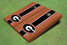 University Of Georgia "G" Black Rosewood Matching Long Stripe Cornhole Boards University Of Georgia "G" Black Rosewood Matching Long Stripe Cornhole Boards