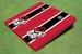 University Of Georgia "Hairy Dawg" Black And Red Matching Long Stripe Cornhole Boards