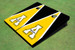 Appalachian State University "A" Yellow And Black Matching Triangle Cornhole Boards