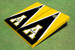 Appalachian State University "A" Black And Yellow Matching Triangle Cornhole Boards