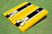 Appalachian State University "A" Black And Yellow Matching Long Stripe Cornhole Boards
