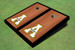 Appalachian State University "A" Black Rosewood Matching Borders Cornhole Boards