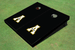 Appalachian State University "A" Black Matching Solid Cornhole Boards