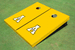 Appalachian State University "A" Yellow Matching Solid Cornhole Boards