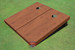 Rosewood Stained Solid Border Cornhole Boards