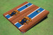 University Of Kentucky Wildcat Blue Rosewood Matching Long Stripe Cornhole Boards