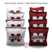 Mississippi State University Alternating Solid Custom Cornhole Board Mississippi State University Alternating Solid Custom Cornhole Board