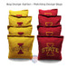 Iowa State University "I" Alternating Solid Custom Cornhole Board