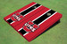 University Of Utah 'UTES' Black And Red Matching Long Stripe Cornhole Boards