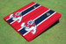 Fresno State Bulldog Navy Blue And Red Matching Long Stripe Cornhole Boards