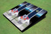 Fresno State Bulldog Field Long Strip Matching Navy Blue Themed Cornhole Boards