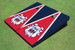Fresno State Bulldog 'Dog Face' Red And Navy Blue Matching Triangle Cornhole Boards