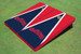Fresno State Bulldog 'Word Mark' Navy Blue And Red Matching Triangle Cornhole Boards