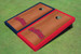 Fresno State Bulldog 'Word Mark' Rosewood Alternating Border Cornhole Boards