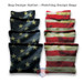 Custom Black And White American Flag "Thin Blue Line" Cornhole Board set Custom Black And White American Flag "Thin Blue Line" Cornhole Board set