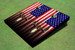 American Flag Deer Skull Themed Cornhole Boards
