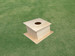 Plain Raw Wood Cornhole Pro Air Mail Box Plain Raw Wood Cornhole Pro Air Mail Box