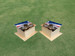 American Flag With Harley in Desert Cornhole Pro Air Mail Box - 2 Boxes