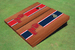 University Of Mississippi Rosewood Alternating Long Stripe Cornhole Boards