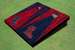 University of Mississippi Alternating Triangle Wood Look Cornhole Boards