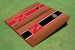 University of Nebraska Rosewood Alternating Long Stripe Cornhole Boards