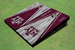 Texas A&M Alternating Wood Look Triangle Cornhole Boards